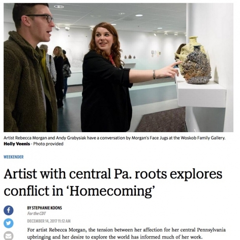 Centre Daily Times, "Artist with central Pa. roots explores conflict in ‘Homecoming’"