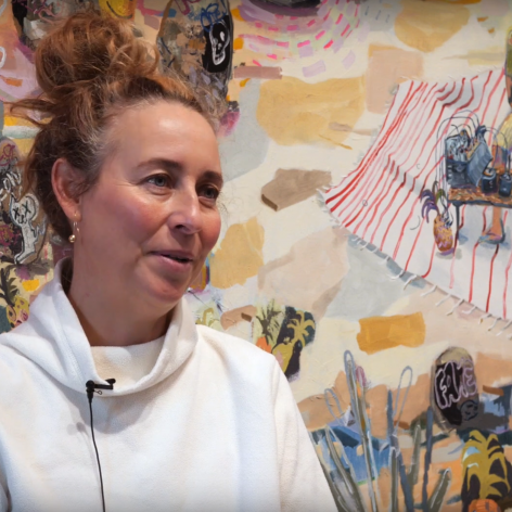 Image of Melanie Daniel - Melanie Daniel talks with Kelowna Art Gallery about her solo exhibition "Goin' Where the Climate Suit My Clothes"