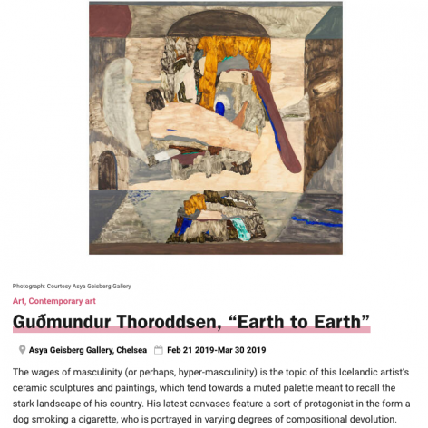 Gudmundur Thoroddsen, Earth to Earth, with painting