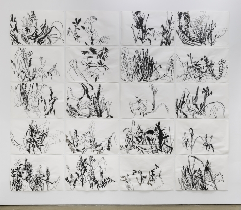 Set of twenty drawings