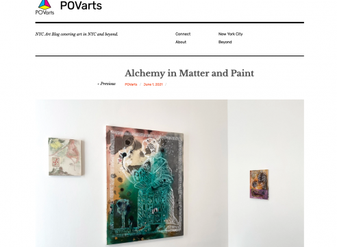 Press on Angelina Gualdoni: POVarts, "Alchemy in Matter and Paint", by Katerina Lanfranco