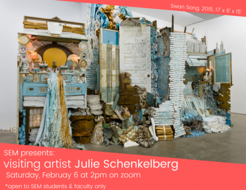 Visiting Artist: Julie Schenkelberg with The Cleveland Institute of Art in the Sculpture and Expanded Media Department